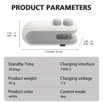 Mini Portable Plastic Bag Sealer Machine + Free gifts