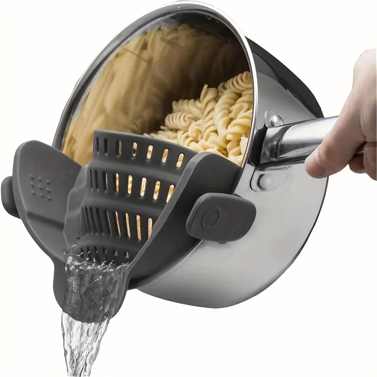 Adjustable Silicone Clip-On Pot Strainer + Free gifts