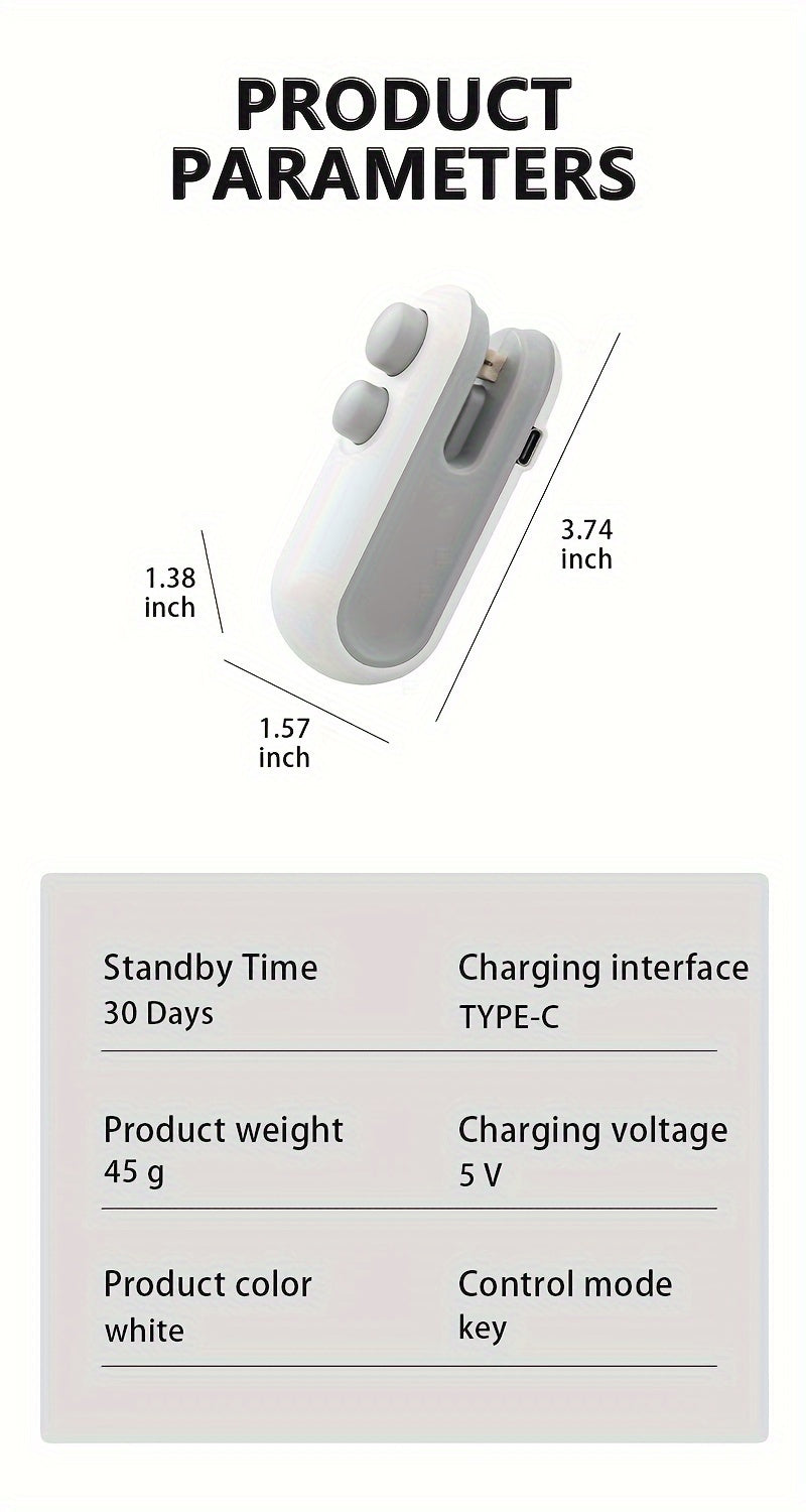 Mini máquina selladora portátil de bolsas de plástico