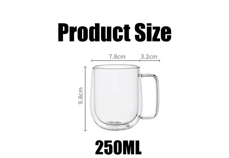 Resistant Double Glass Mug