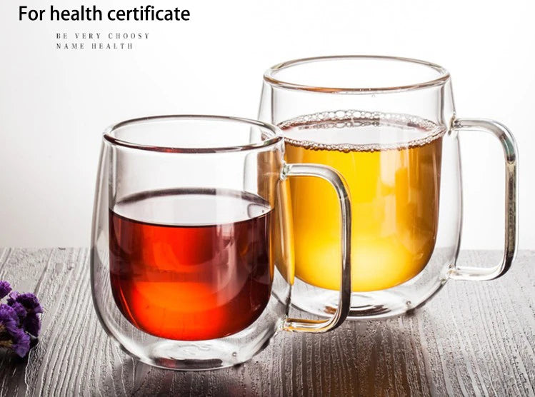 Resistant Double Glass Mug