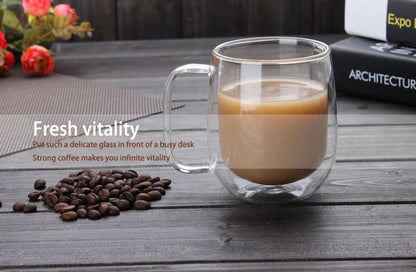 Resistant Double Glass Mug