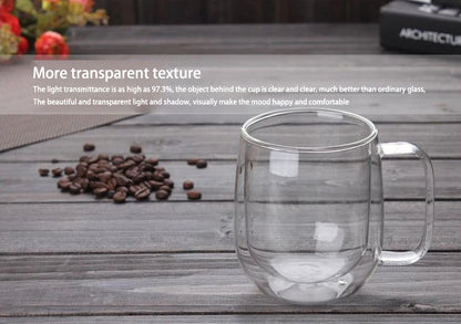 Resistant Double Glass Mug