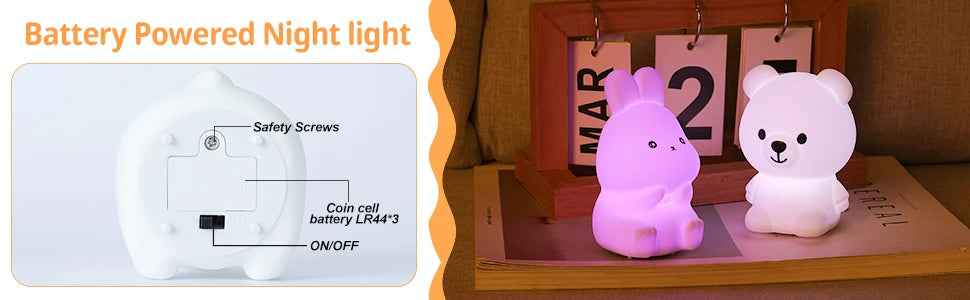 Cat Baby Night Lamp 7-color + Free gifts