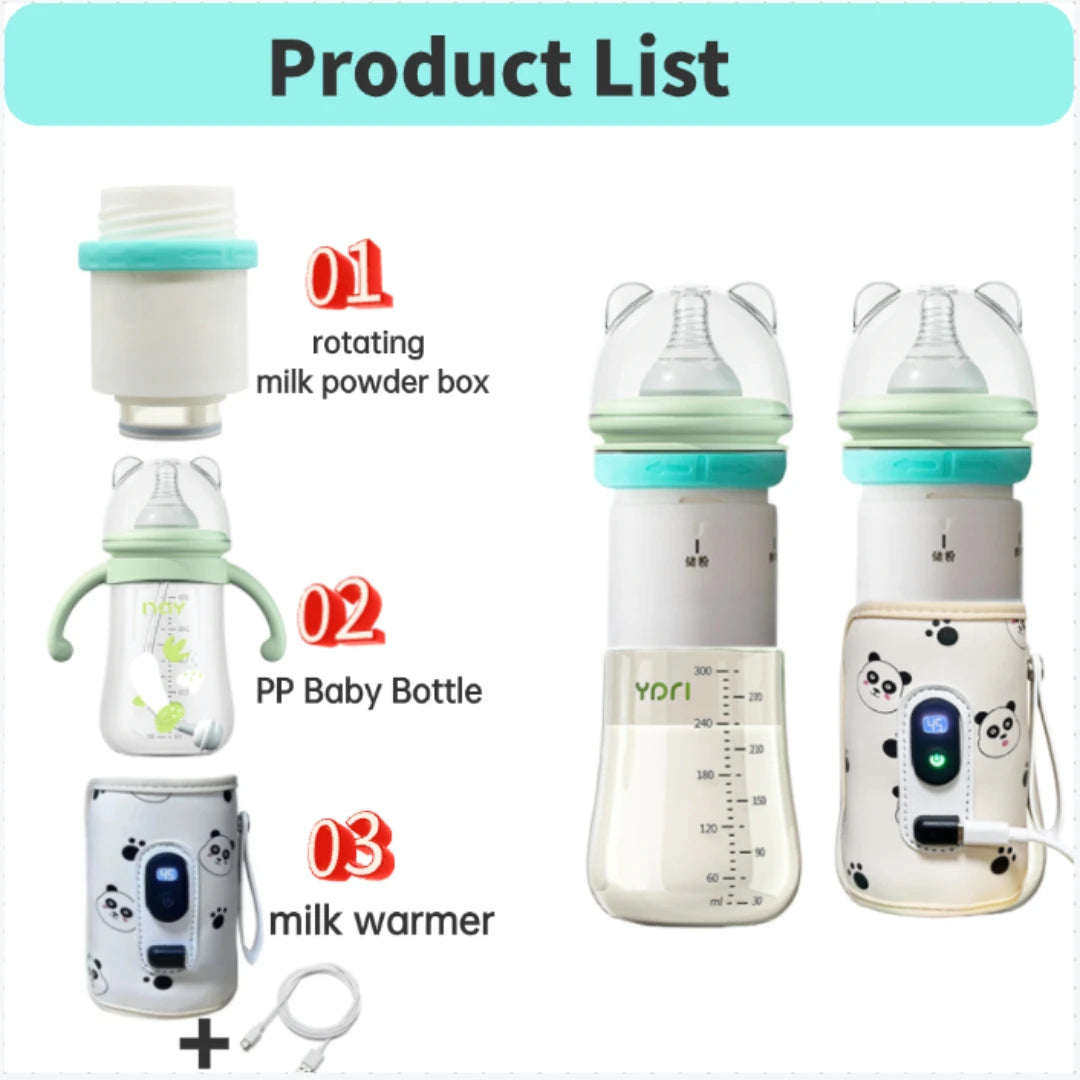 Baby bottle set children outdoor portable insulation