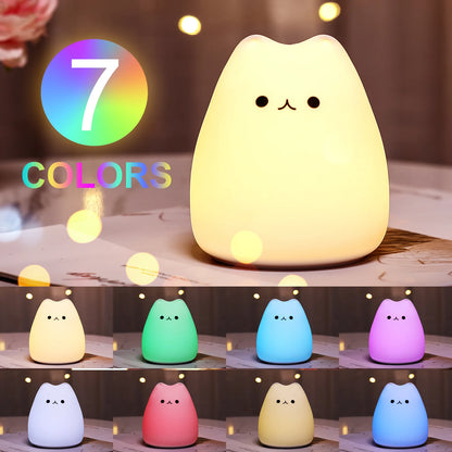 Cat Baby Night Lamp 7-color + Free gifts