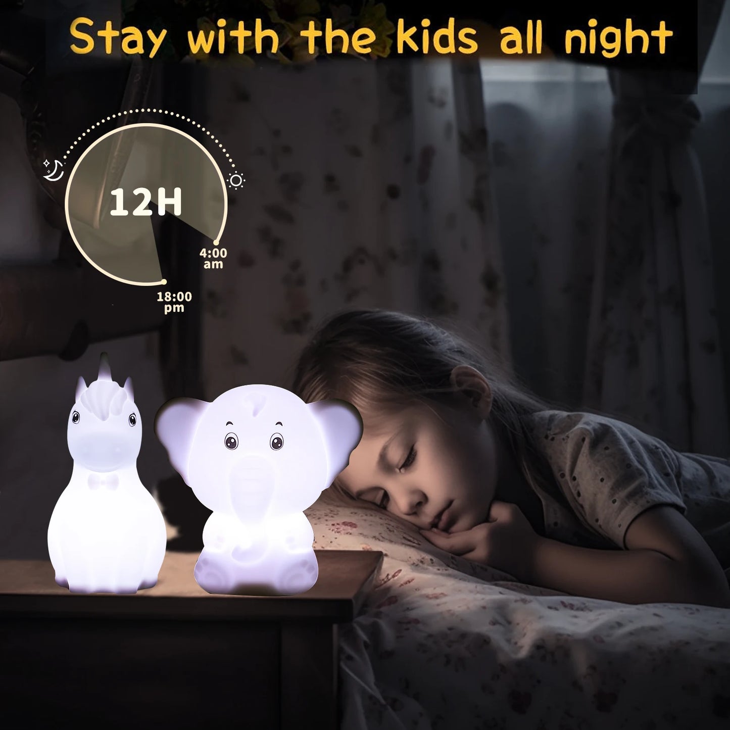 Cat Baby Night Lamp 7-color + Free gifts