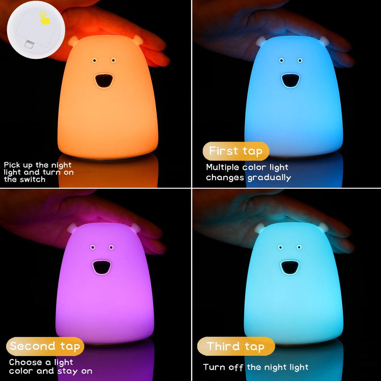 Cat Baby Night Lamp 7-color + Free gifts