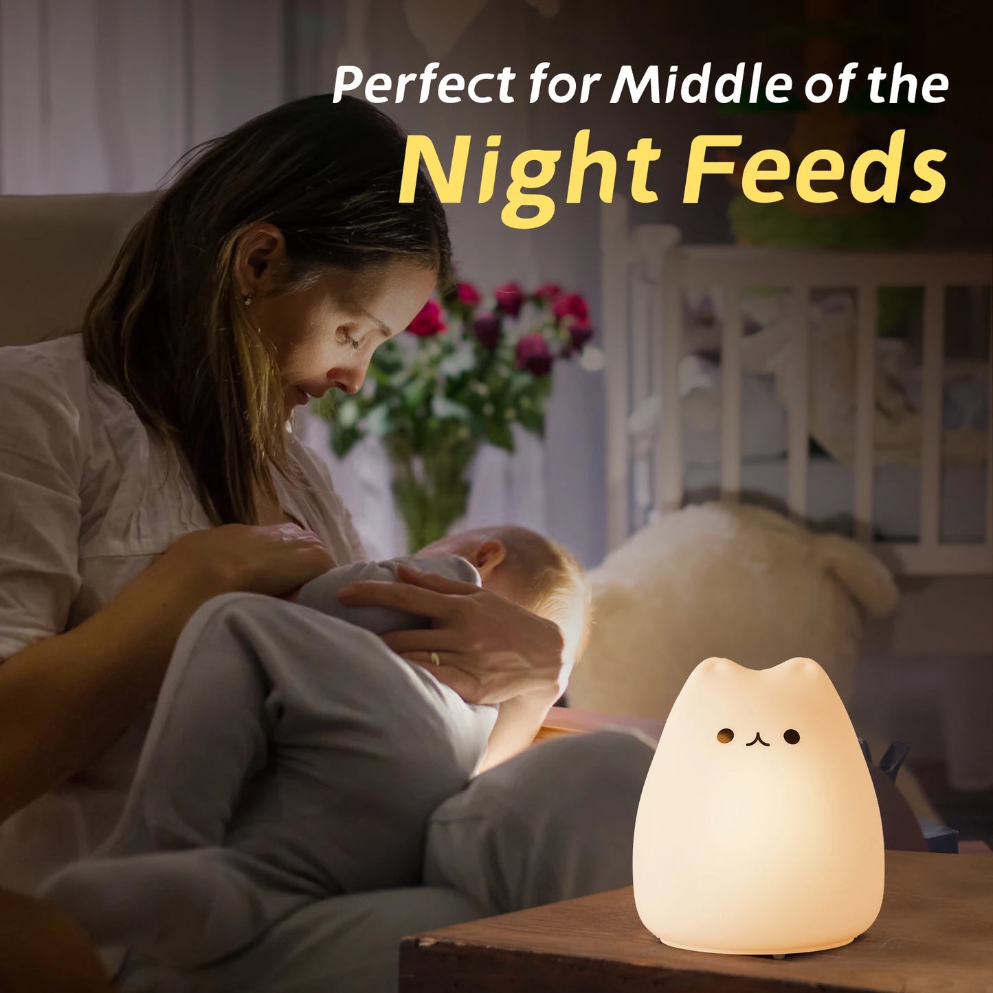 Cat Baby Night Lamp 7-color + Free gifts