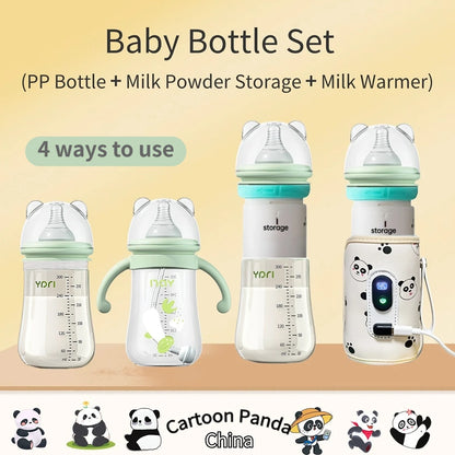 Baby bottle set children outdoor portable insulation