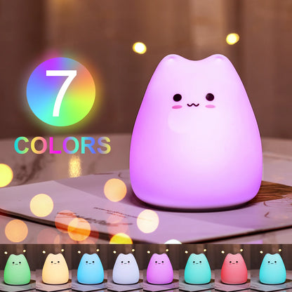 Cat Baby Night Lamp 7-color + Free gifts