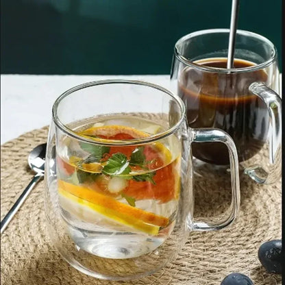 Resistant Double Glass Mug