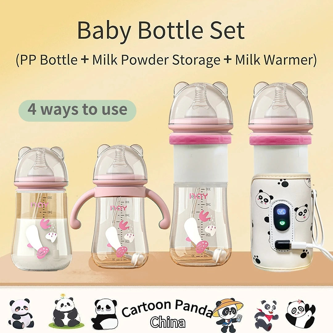 Baby bottle set children outdoor portable insulation